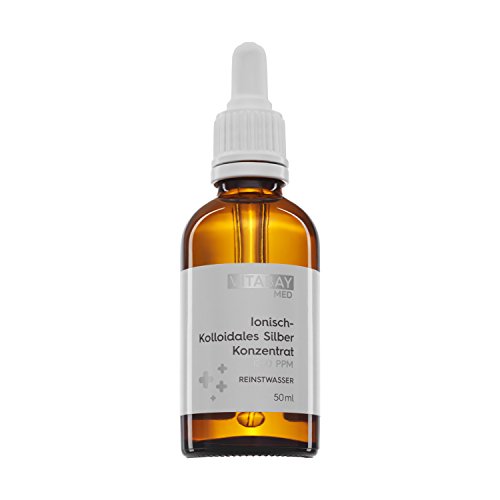 Vitabay Kolloidales Silber Konzentrat 1200 PPM • 50 ml • Hochdosiert • Reinheitsstufe 99,99%...