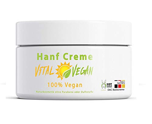 Hanföl Creme Naturkosmetik Hanf Öl - 100% Vegan 150ml Hanfsalbe Cannabis Sativa Öl in DAC...