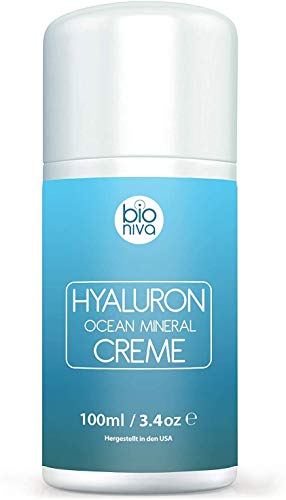 Hyaluronsäure Mineralkomplex Creme für Gesicht, Hände, Nacken und Dekolleté. Hydratisierende...