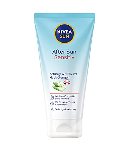 NIVEA SUN After Sun Sensitiv SOS Creme-Gel (175 ml), kühlendes After Sun Gel mit hautberuhigender...