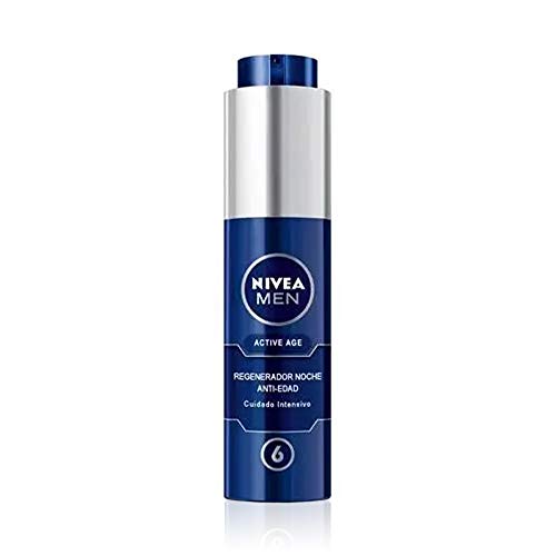 NIVEA MEN Active Age Regenerator Anti-Aging Nacht (1 x 50 ml), Nachtcreme für reife Haut des...