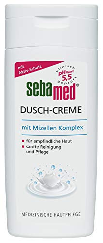 Sebamed Dusch-Creme mit Mizellen-Komplex 200 ml, hilft Feuchtigkeit in der Haut zu speichern, sie...