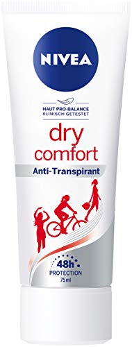NIVEA Dry Comfort Deo Creme im 1er Pack (1 x 75 ml), Antitranspirant für jede Alltagssituation,...