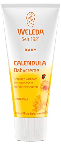WELEDA Baby Calendula Babycreme, Naturkosmetik Wundsalbe für den Schutz empfindlicher Babyhaut im...