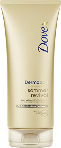 Dove DermaSpa Body Lotion für helle bis mittlere Hauttypen Sommer Revival mit Cell-Moisturisers (1...