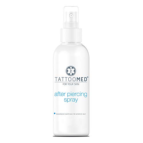 TattooMed Pflege für gepiercte Haut - After Piercing Spray, Reinigung und Pflege der Haut und des...