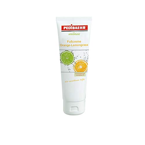 Fußcreme Orange- Lemongrass 125ml Orangenöl und Lemongrass- Öl PediBaehr, 125 ml
