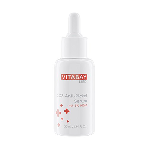 Vitabay SOS Anti-Pickel Serum 50 ml • Mit Vitamin B3, MSM, Teebaumöl & Salicylsäure • Gegen...