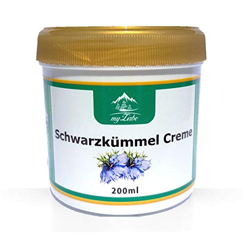 Schwarzkümmel Creme 200 ml wohltuende Wirkung bei Neurodermitis, Akne oder Schuppenflechte