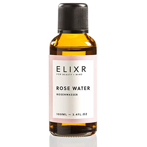ELIXR Rosenwasser 100ml I Sanfte Reinigung und Pflege der Haut I Toner Gesichtswasser I...