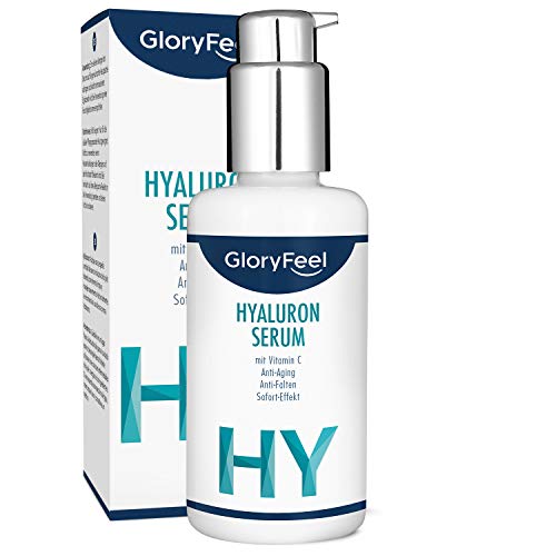 Hyaluronsäure Serum Hochkonzentriert 50ml + Vitamin C - Dermatologisch getestet - Natürliches...