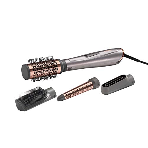 Babyliss Air Style 1000 Warmluftbürste mit Ionen-Technologie, 4 Aufsätze zum Trocknen, Stylen und...
