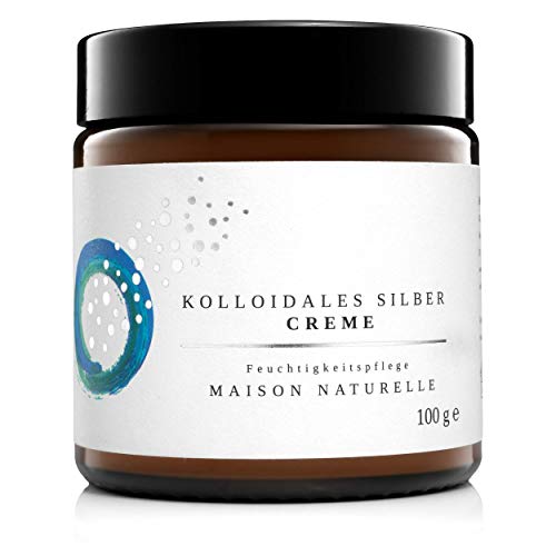 MAISON NATURELLE ® - Kolloidales Silber Creme (100 g) - VERGLEICHSSIEGER 2020 - natürliche...