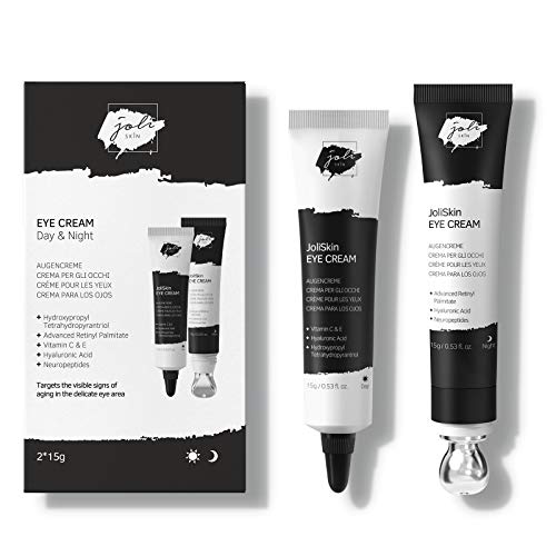 Joliskin Anti-Aging Augencreme, Die Beste Tag und Nacht Augencreme Kit, Augencreme gegen Falten,...