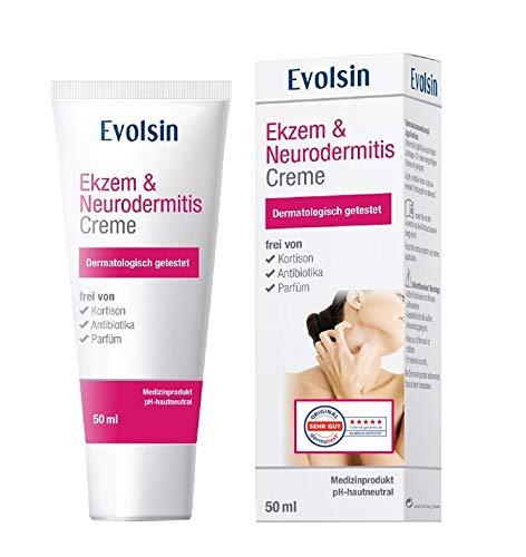 VERGLEICHSIEGER: Evolsin® Ekzem & Neurodermitis Creme I OHNE KORTISON I Lotion, Salbe für...