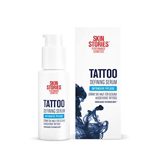 SKIN STORIES Defining Serum (1 x 50 ml), feuchtigkeitsspendende Tattoo Creme im praktischen Spender,...