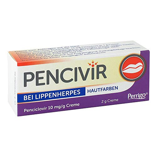 Pencivir bei Lippenherpes Creme hautfarben 1%, 2 g