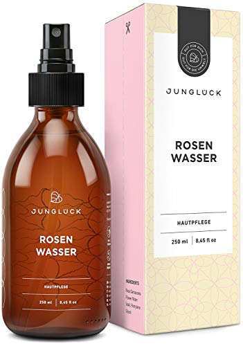 BIO Rosenwasser vegan | Natürliche Inhaltsstoffe | 250 ml Reinigung und Pflege für Gesicht,...