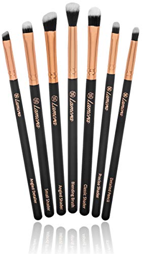 Make-Up Pinsel Set Kosmetik zum Auftragen von Augen Makeup - 7 Teiliges Lidschattenpinsel Set -...