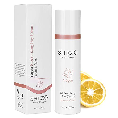 SHEZO Tagescreme Hyaluron 50ml Anti-Aging Gesichtscreme - Japanische Superfrucht Yuzu - Reichhaltige...