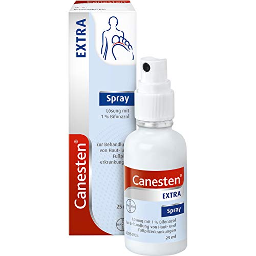 Canesten Extra Spray gegen Haut- und Fußpilz 25ml mit 1% Bifonazol ist wirksam gegen alle...