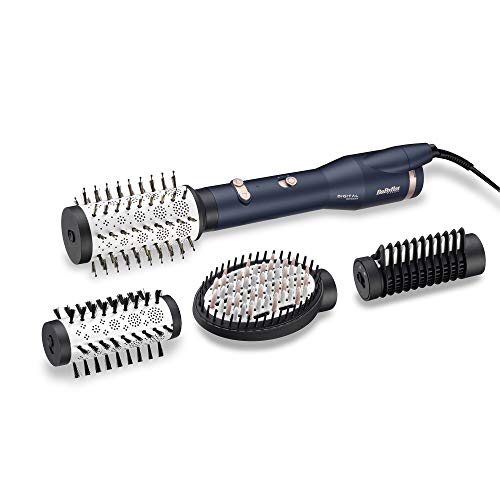 BaByliss AS500E Rotierende Warmluftbürste Set Digital Sensor Ionic, 650 W