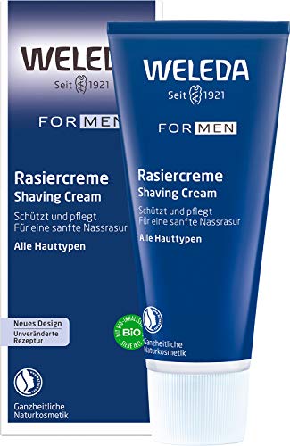 WELEDA FOR MEN Rasiercreme, Naturkosmetik Rasierschaum für die Pflege und den Schutz der Haut bei...