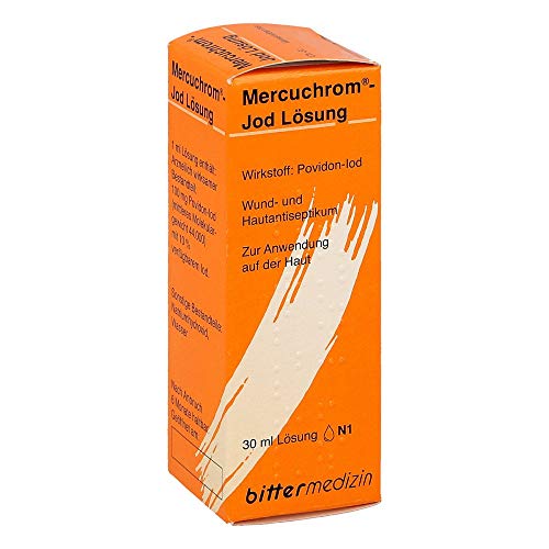 Mercuchrom Jod Lösung Wund- und Hautantiseptikum, 30 ml Lösung