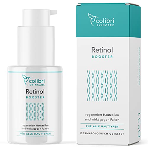 Retinol Serum hochdosiert - 4-fach Wirkstoffkomplex mit Retinol, Retinal, Bakuchiol und Ceramiden -...