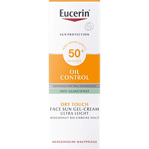 Eucerin Oil Control Face Sun Gel-Creme LSF 50+, 50 ml Creme