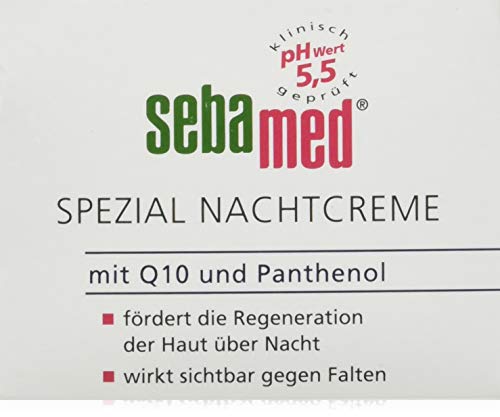 Sebamed Spezial Nachtcreme mit Q10 und Panthenol 75ml, fördert die Regeneration der Haut über...