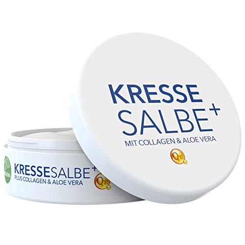 Biolena Kressesalbe Plus – Gesichtscreme/Altersflecken Creme (1 Tiegel je 100 ml) – Anti Falten...