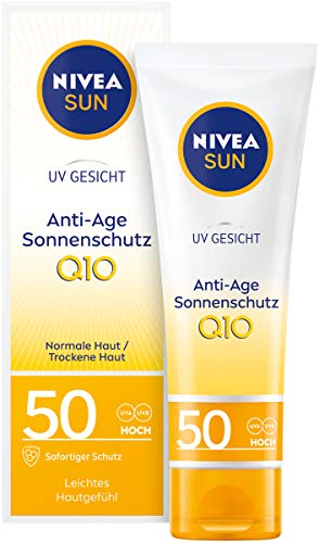 NIVEA SUN Sonnencreme fürs Gesicht, Anti-Age und Anti-Pigmentflecken, Lichtschutzfaktor 50, Tube,...