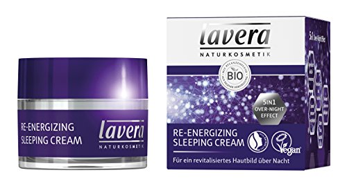 lavera Re-Energizing Sleeping Cream, Bio Pflanzenwirkstoffe, Natural und innovative, Gesichtspflege,...