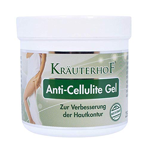 Kräuterhof Anti-Cellulite-Gel 4 x 250ml straffende Creme mit Wärmeeffekt