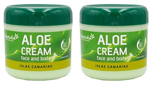 TABAIBA, aloe vera creme Gesichtscreme und Körper Aloe Vera x 2 Einheiten, 600 milliliter