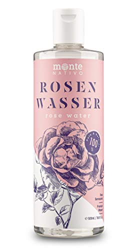 Rosenwasser MonteNativo 1x500ml - 100% natürlich, echtes Gesichtswasser, Rein und Naturbelassen,...