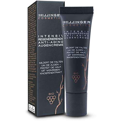 HILLINGER COSMETICS – BIO Anti-Aging Augencreme mit Wirkstoffen der Bio-Traube für straffe Haut -...