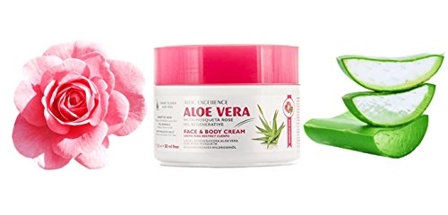 Aloe Vera und Moscheta Oil Creme | Kanarische Inseln Aloe Vera | Tief hydriert Haut | 300ml
