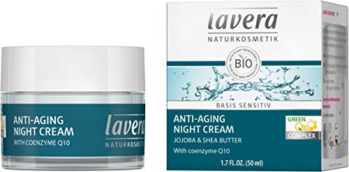 lavera Anti Falten Nachtcreme Q10 ∙ Feuchtigkeit & Pflege ∙ Anti Aging Nachtpflege ∙ Creme...