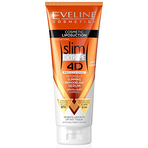 Eveline Cosmetics Slim Extreme Professional Intensives Fettverbrennung Creme | 250 ML | Creme zum...