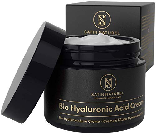 BIO Hyaluronsäure Anti Aging Feuchtigkeitscreme 50ml - Hyaluron hochdosiert für Gesicht - Hals -...