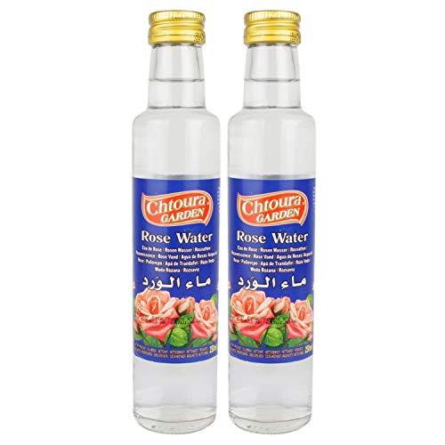 Chtoura Garden - Orientalisches Rosenwasser ideal zum Backen und Kochen - Blütenwasser zur...