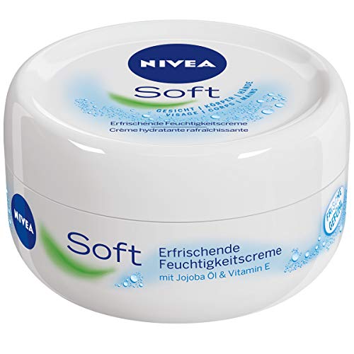 Nivea Soft Creme Erfrischende Feuchtigkeitscreme, 4er Pack (4 x 200 ml)