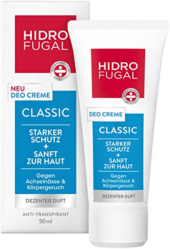 Hidrofugal Deo Creme Classic im 1er Pack (1 x 50 ml), hochwirksames Deodorant gegen Körpergeruch...