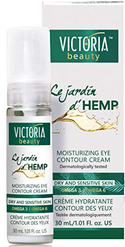 Victoria Beauty - Anti Aging Hanfcreme, Augencreme mit Hanföl hochdosiert, Creme gegen Falten und...