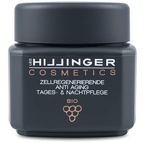 HILLINGER COSMETICS - Bio Anti-Aging-Creme für Tag & Nacht aus der Kraft der Weintraube - vegane,...