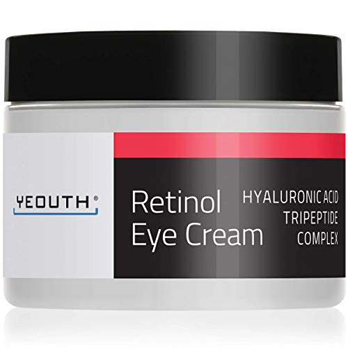 Retinol Augencreme 2,5% von YEOUTH verstärkt mit Retinol, Hyaluronsäure, Koffein, Grüner Tee,...