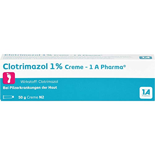 Clotrimazol 1% Creme - 1 A Pharma bei Pilzerkrankungen der Haut, 50 g Creme
