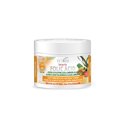 Victoria Beauty - Anti Aging Hyaluron Creme gegen Falten und Augenringe, Gesichtscreme mit...